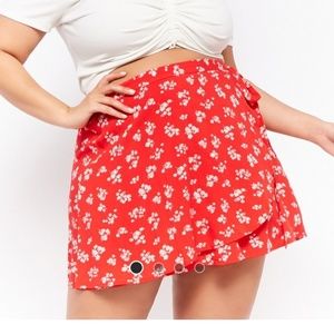Forever 21 GORGEOUS Faux Wrap Skirt